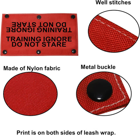 Funny Dog Leash Sleeve, Do Not Stare Training Wrap Sleeve, Pet Birthday Gift (Do Not Stare-Sleeve)