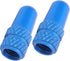 RiToEasysports 2Pcs Aluminium Alloy Bike Valve Stem Accessories for Mountain Bike, Road Bike (Light Blue) and Spare