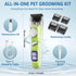 PUKACO 3-Speed Trimmer Dog Clipper for Grooming Low Noise, Cordless Dog Grooming Kit, Rechargeable Pet Hair Clippers