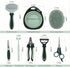 8-in-1 Set HamInWay Pet Grooming Kit for Dogs & Cats Includes Brushes, Combs, Nail Clippers & File Professional