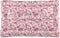Pink Floral Pet Bed Pad, Soft Dog Bed Mat with Anti-Slip Bottom, Machine Washable Crate Pad for Dog Sleeping