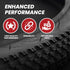 Mountain Bike Tire - Black, Single 26'' High-Performance Rubber Tire for Bicycle