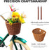 Kids Hand-Woven Multi-Color Bicycle Basket, Front Bike Basket for Boys and Girls