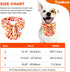 Dog Collar with Pretty Bow Tie - Durable Adjustable Thanksgiving Collar with Pumpkin and Turkey Pattern, Available in