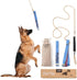 Flirt Pole for Small or Medium Dogs - 26 Inch with 70 Inch Rope and Two Toys, Spring Pole for All Breeds
