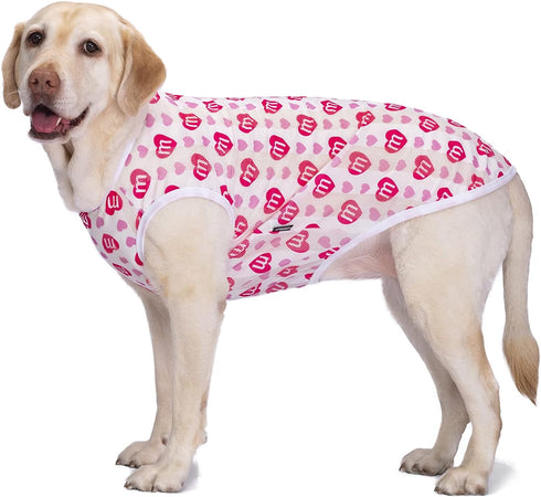 2 Pack Camo Dog T-Shirts for Medium Large Dogs, Quick Dry Cooling Vest Shirt for Pet Apparel