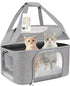 Large Cat Carrier Soft Side Pet Carrier for Kitten Puppy Collapsible Travel