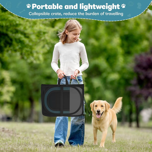 Foldable Puppy Playpen Indoor for Cat - Portable Cats Dogs Kennel Pop Up Cat Playpen for Small Pets Kitten Outdoor