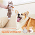 HGB Squeaky Dog Toys, No Stuffing Crinkle Toys for Large Medium Small Dogs, 2 Pack Interactive Chew Toys