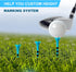Low Friction & Resistance 4 Prongs Plastic Golf Tees, 100 Pack (2-3/4" / 3-1/4")