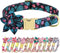 Beirui Cute Girl Dog Collars for Small Medium Large Dogs, Floral Patterns for Wedding Holiday, Neck 12-18", Green-3