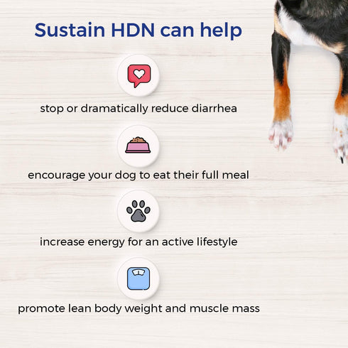 Sustain HDN Life Saving Nutrition for Dogs, Non-GMO Ingredients, 100g Bag