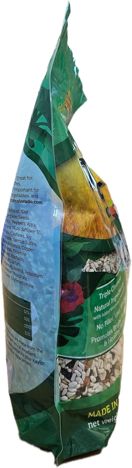 Sweet Harvest 4 lbs Parrot Bird Food (No Sunflower Seeds), Bag - Seed Mix for a Variety of Parrots