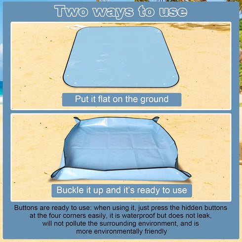 Lyreh 39.4x39.4in Camp Shower Tent Floor Mat, Changing Tent Bottom Pad Portable Pop-Up Changing Tents Base Outdoor