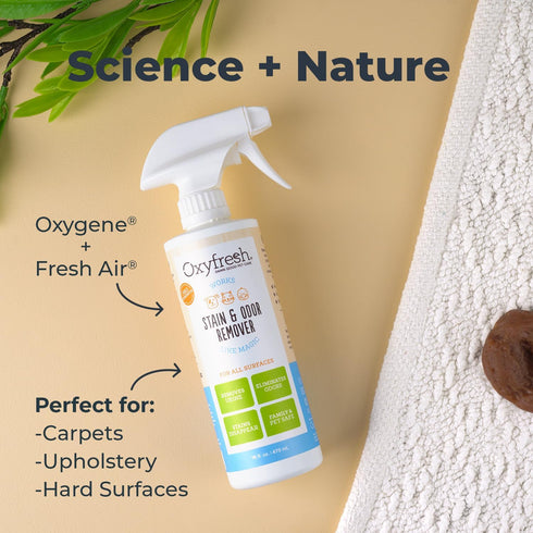 Oxyfresh Advanced Pet Stain Remover & Urine Odor Eliminator, Fast Acting for All Surfaces