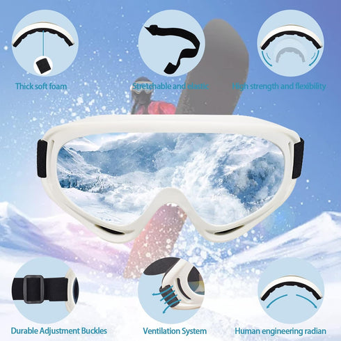 Ski Goggles for Snowboarding, Winter Sports Goggles for Adult Men, Women, Youth, Teens, Kids