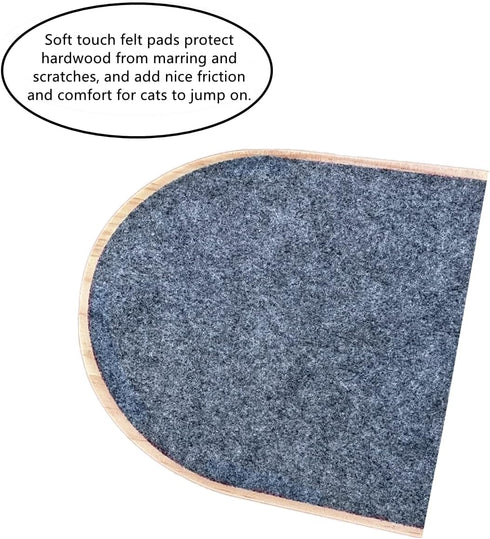 Trimmable Self-Adhesive Felt Mat Pad for Cat Tree Shelves, Couch Protector, Cat Carpet Scratching Post