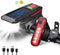 USB Rechargeable Bicycle Light Set, Bicycle Accessories, Bicycle Lock, Water Cup Seat, Bag, and Bell