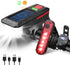 USB Rechargeable Bicycle Light Set, Bicycle Accessories, Bicycle Lock, Water Cup Seat, Bag, and Bell