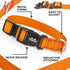 TwoEar Heavy Duty Reflective Dog Collar, Adjustable Nylon Pet Collar with Durable Buckle for Small Breeds Dog (S,