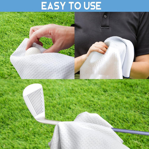 It Takes A Lot of Ball to Golf Like Printed Microfiber Towel, Funny Golf Gifts for Men Women Dad Mom Grandpa