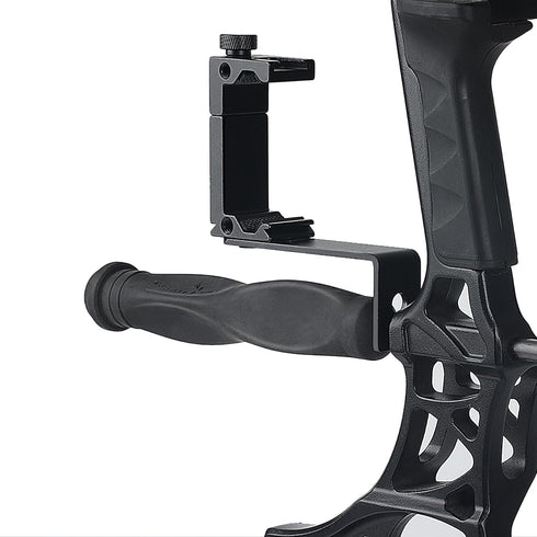 Universal Aluminum Alloy Phone Holder for Compound Bow, Smartphone Mount for Archery Hunting, Instant Recorder