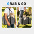BJOP 15 lbs Small Dog & Cat Car Seat, Detachable Seat, Console Fit, Adjustable Straps, Storage Pocket & Clip-On Leash