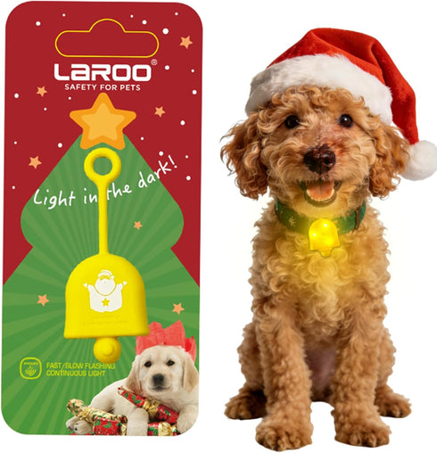 LaRoo Christmas Day Dog Lights for Night Walking,Led Dog Collar Lights for