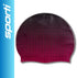 Sporti Silicone Swim Cap, Graphic Design with Dimension Height 7.6" Opening 7.5", Non-Slip Swimming Cap