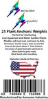 Awesome Aquatic Plant Anchors/Weights - 25 pk Strip Lead Ribbon for Live Plants Weight Anchor