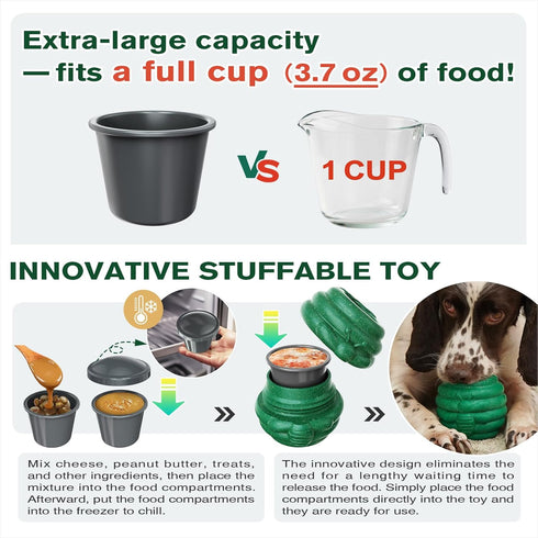 3 1 Frozen KADTC All in ONE - in - Honey Jar Durable Dog Fillable Toy Lick Treat Tray & Food Dispensing Balls Peanut