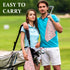 Swooflia Golf Towel with Clip - Microfiber Large Golfing Rag for Men Women, Cute Balls Clubs Pattern with 4 PCS Golf