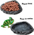 Reptile Water Dish Food Bowl, 2 Pack Corner Bowl for Bearded Dragon, Lizard, Frog, Gecko, Tortoise, Hermit Crab