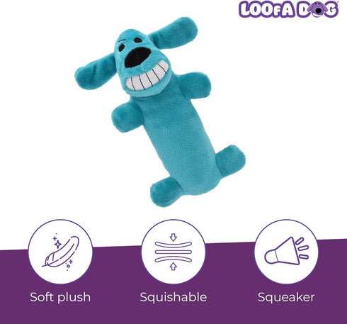(1 Count, 6, Multipet Original Loofa Dog Plush Toy - Squeaky Toy for All Dogs - Extra Soft Plush - Stuffed Animal Dog