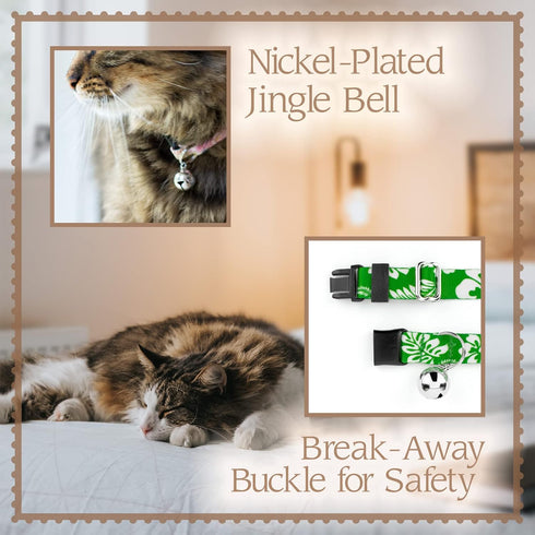 Country Brook Petz Paint Splatter Cat Collar, Groovy Collection with Far Out Designs