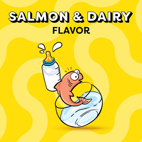 Temptations Kitten Treats, Salmon & Dairy, Crunchy and Soft Treat, 6.3 oz. (Pack of 10)