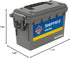 Sheffield 12626 Field Box, Plastic Ammo Can for Pistol, Rifle, and Shotgun Ammo, Water Resistant (Olive Drab Green)