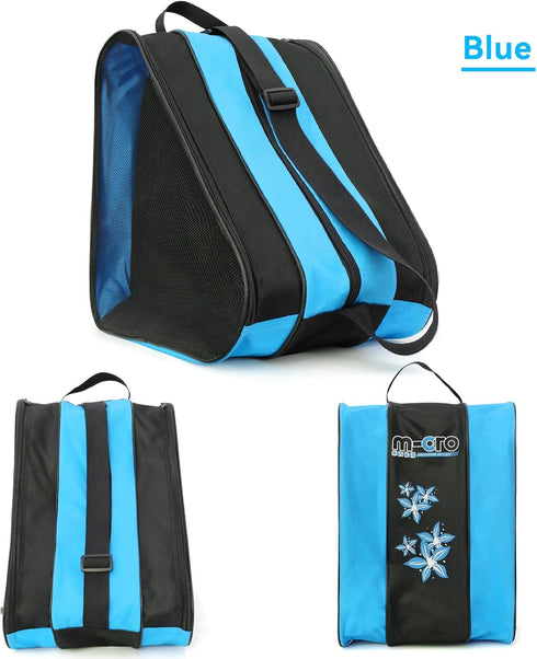 Qavctw Ice Skate Roller Skate Bag with T Tool, Adjustable Shoulder Strap, Top Handle, Premium Oxford Cloth
