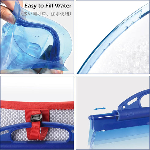 TRIWONDER BPA Free Hydration Bladder, 1L Water Reservoir for Bicycling Hiking Camping Backpack