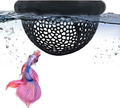 Obfuscate Floating Betta Hide Shrimp Cave, Multi Functional Betta Fish Hammock and Feeding