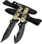 Mossy Oak Fixed Blade Hunting Knife Set - 2 Piece with Full Tang Handle and Sheath
