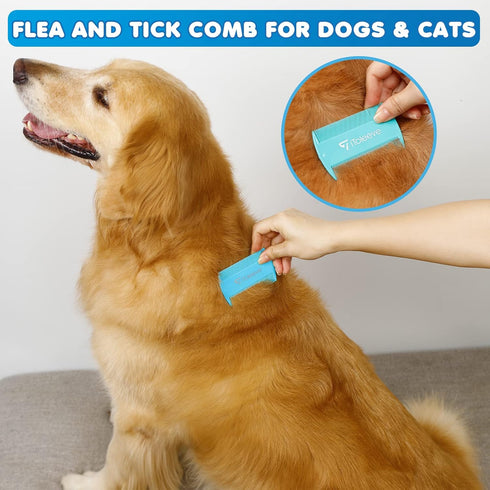 Dual Flex Slicker Brush - Gentle Grooming Tool for Sensitive Dogs & Cats, Ideal for Long Hair, Removes Undercoat and
