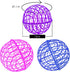 15.7" Ball-Shaped Movable Chicken Coop,Pigeon Rabbit Duck Safe Walking Net,Preventing Trampled by Horse,Predation by