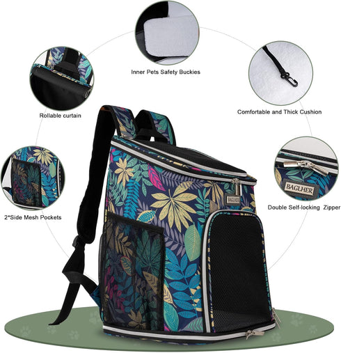 Backpack 18lbs, Backpack BAGLHER Cat Carrier, Mesh Pet Cat Carrier for Medium Small Dog Cat Puppy Kitten Bunny up