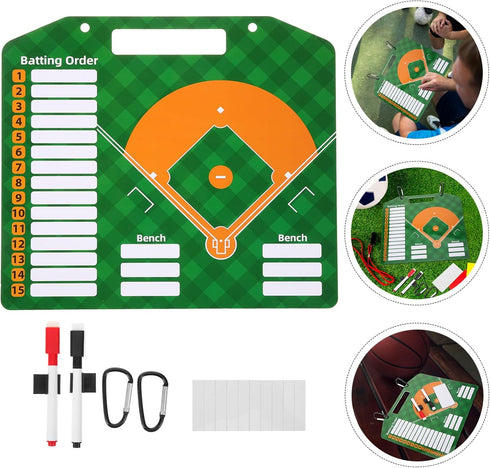 1set Yardwe Sports Baseball Training Board Portable Dry Erase Clipboard for Lightweight for Baseball Practice