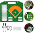 1set Yardwe Sports Baseball Training Board Portable Dry Erase Clipboard for Lightweight for Baseball Practice