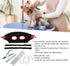 plplaaoo Dog Grooming Hammock, Breathable Thickened Pet Harness with Nail Clipper & Comb for Cats, Red