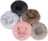 otoez Kitten Puppy Bed, Extra Small Round Dog Cat Beds, Anti-Anxiety Plush Calming Donut Bed, Washable (15.7", Khaki)