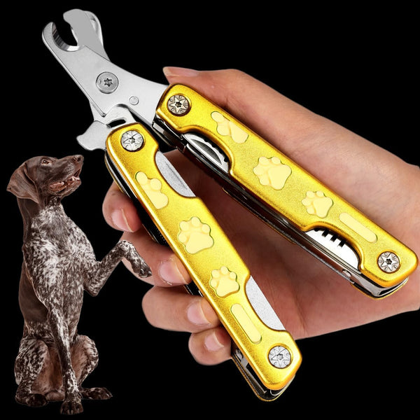 Pet Nail Clipper for Thick Nails - Heavy Duty Dog Toenail Clippers for Large Dogs with Nail File