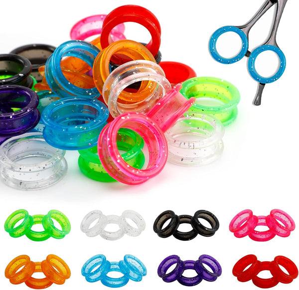 80-Piece Scissors Finger Rings - Professional Dog Grooming Scissors Accessories for Comfortable and Precise Pet Grooming